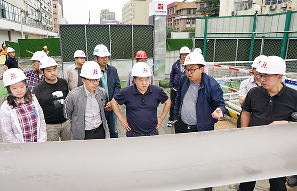 集團黨委副書記、總經理葉輝調研建設集團重點項目建設情況